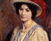 乔治 莱门 : Hat with a Red Ribbon